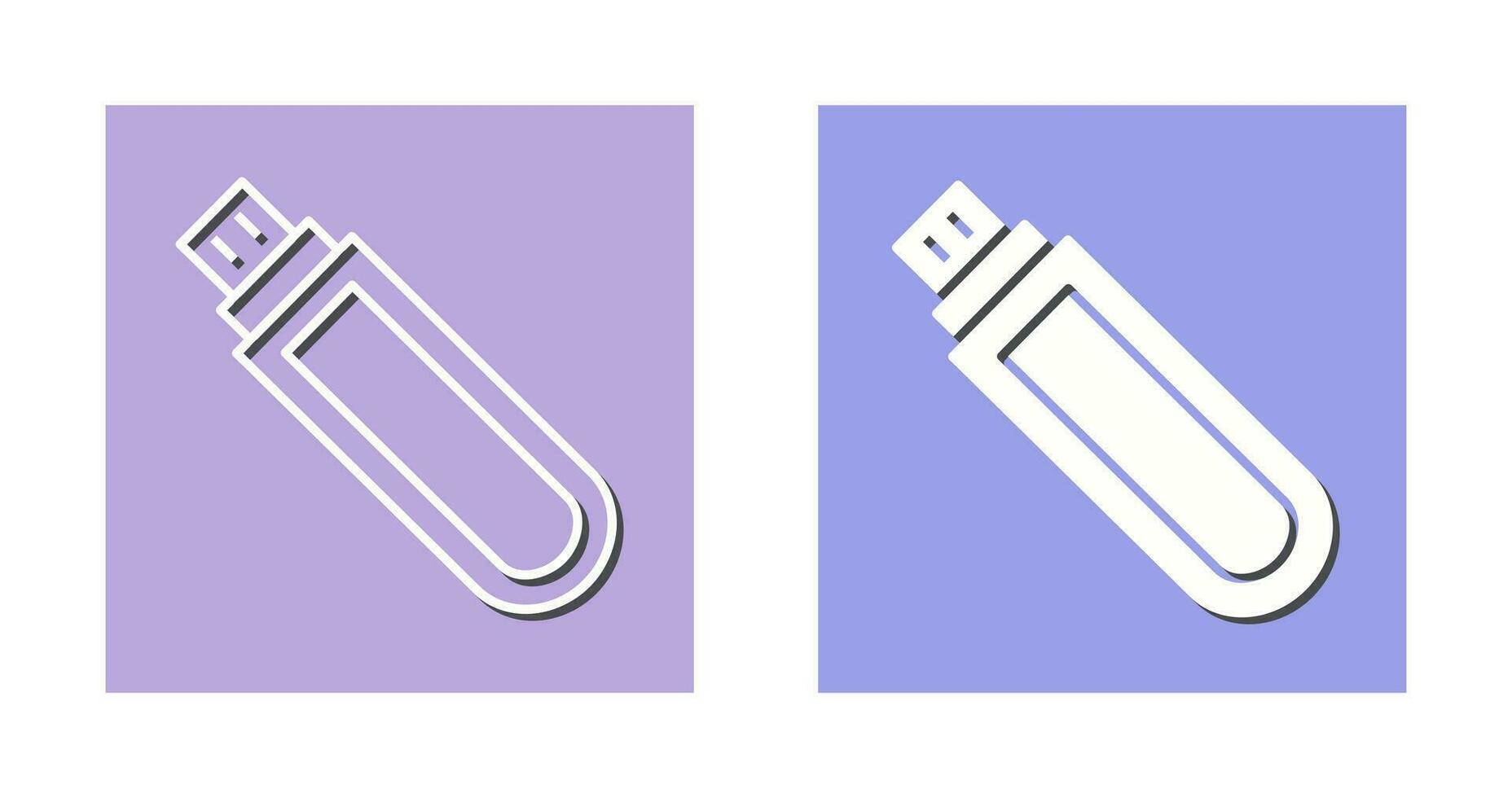 Einzigartiges Vektorsymbol für USB-Laufwerk vektor