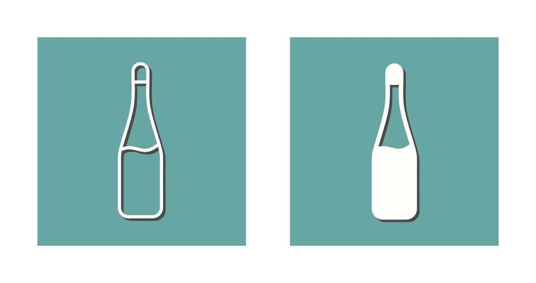 champagne flaska vektor ikon
