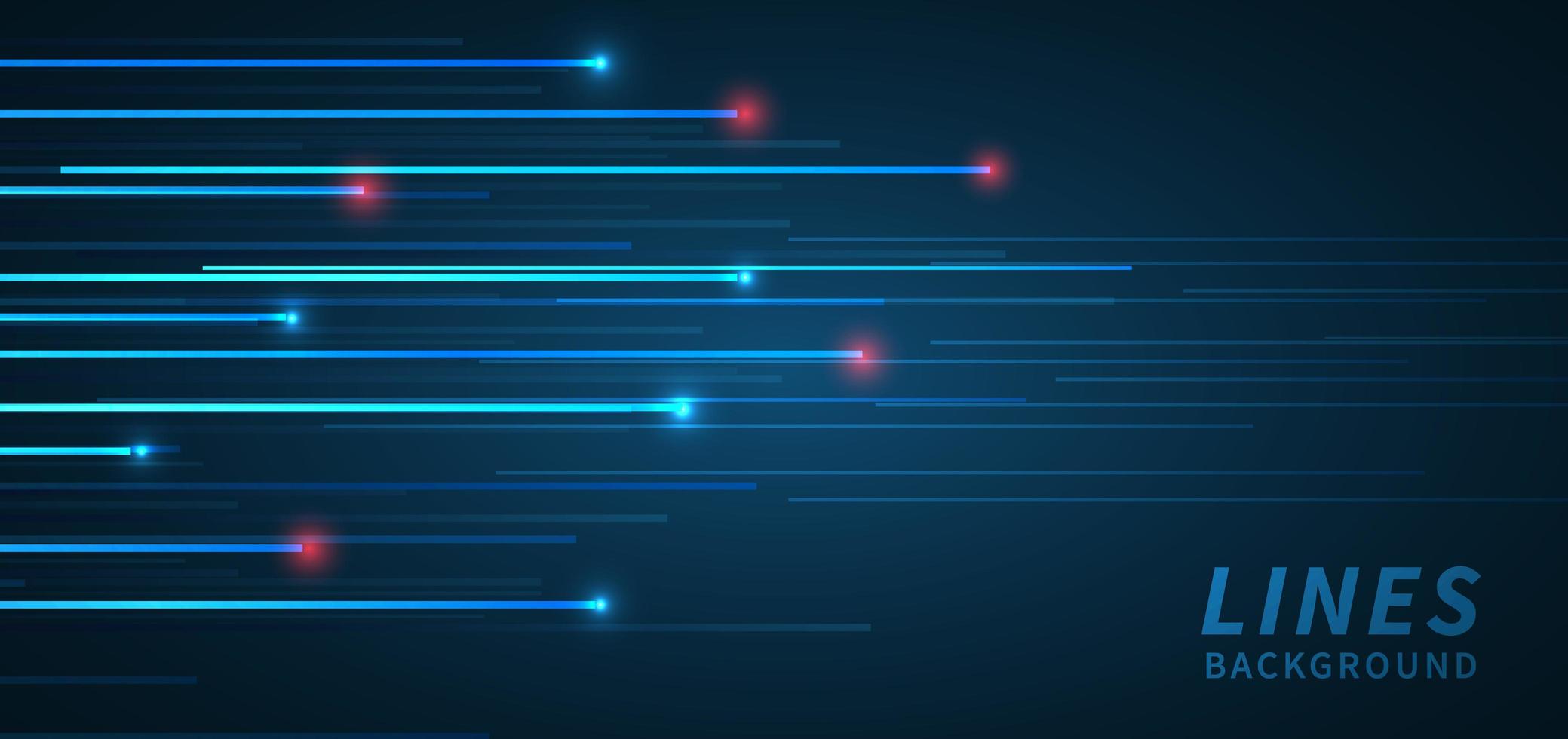 geometrischer überlappender Hi-Speed-Linienbewegungsdesignhintergrund der abstrakten Technologie mit Kopierraum für Text vektor