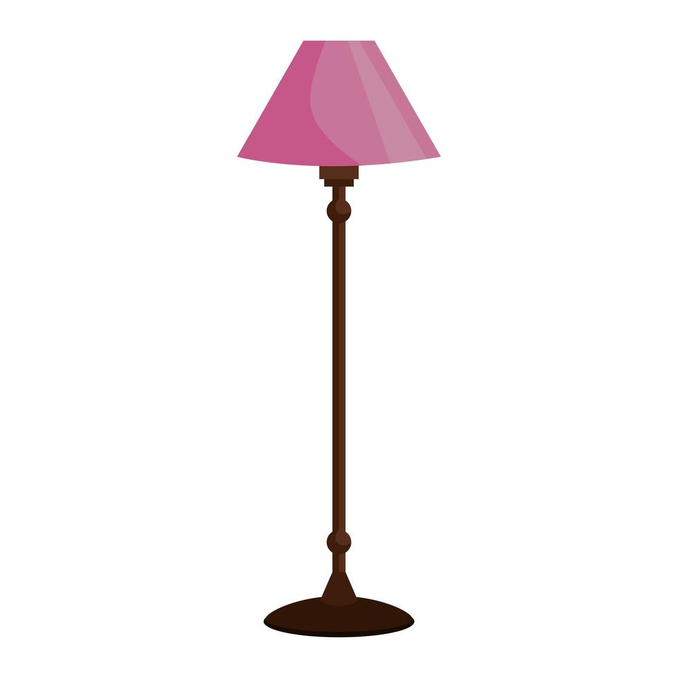 Hauslampe Möbel isolierte Ikone vektor