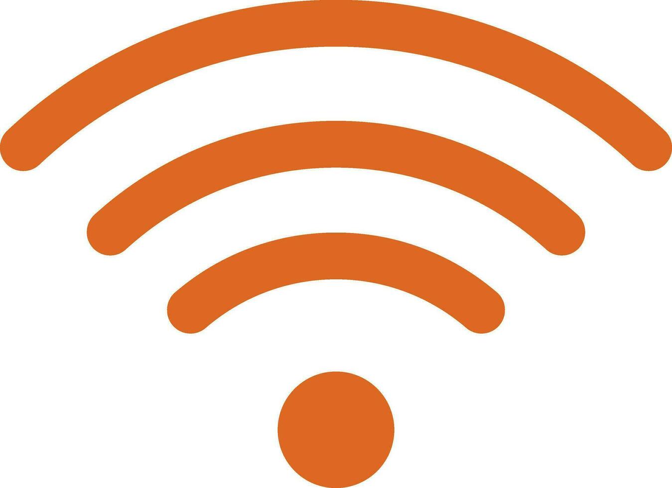 symbol av wiFi på vit bakgrund. vektor