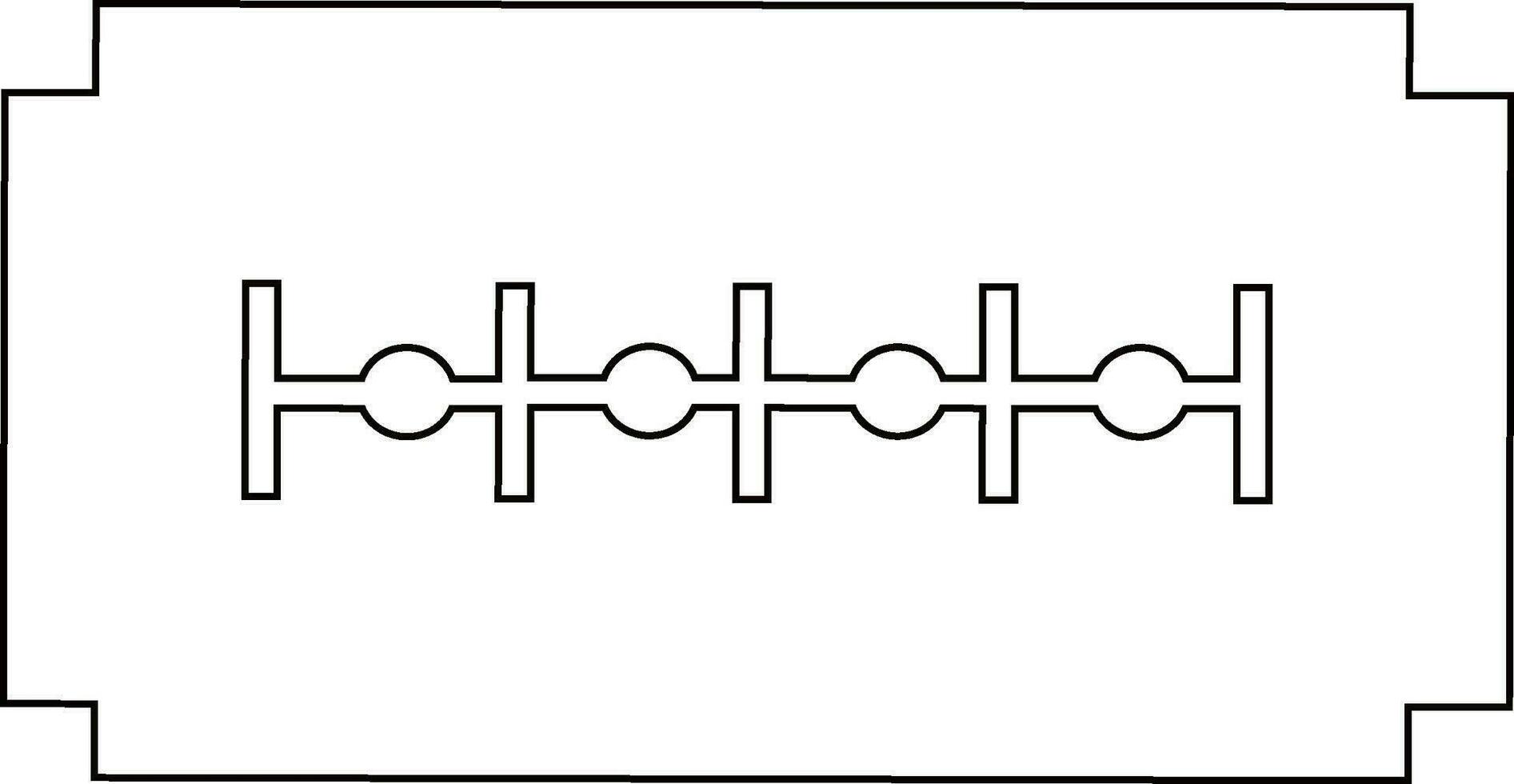 svart linje konst rakapparat blad. vektor