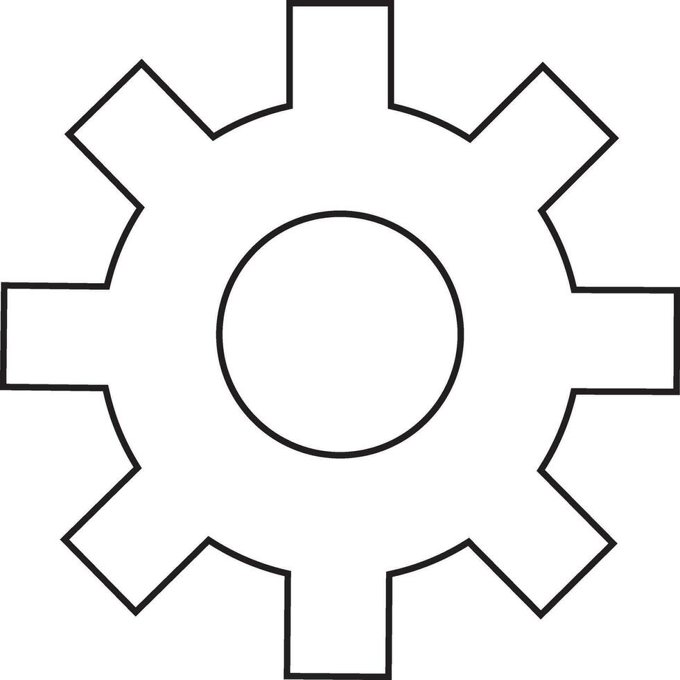 stroke stil av hjul spinnare ikon i isolerat. vektor