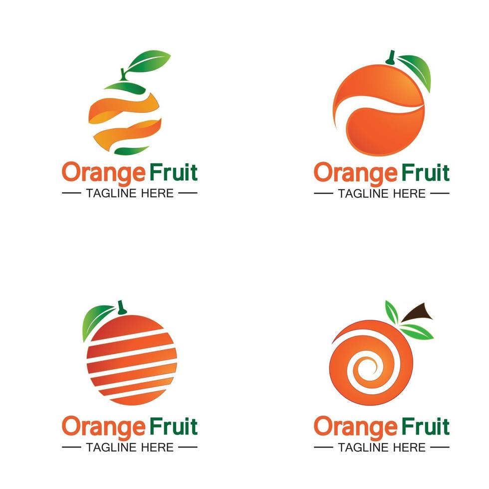 orange logotypdesign vektor