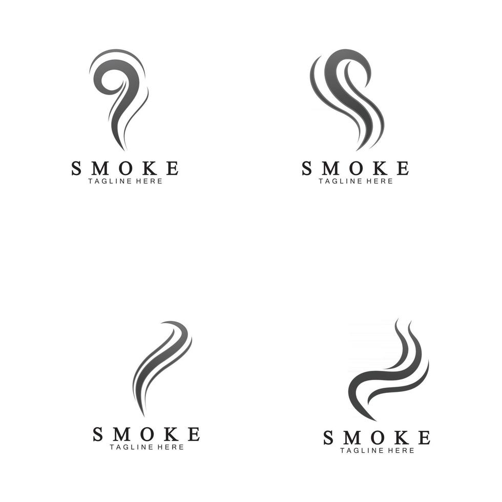 rök ånga ikon logotyp illustration vektor