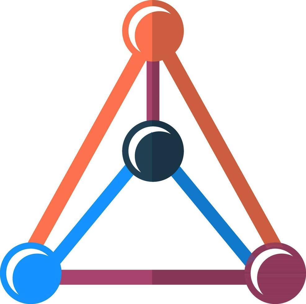 Illustration von Atom Symbol. vektor