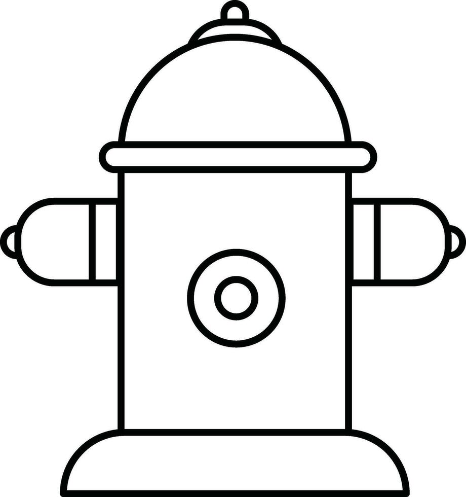 Illustration von Hydrant Symbol zum Feuer Konzept. vektor