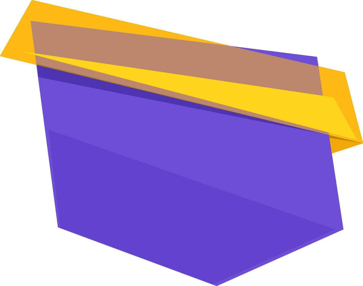 Vektor Illustration von Abzeichen im lila und Gelb Farbe.