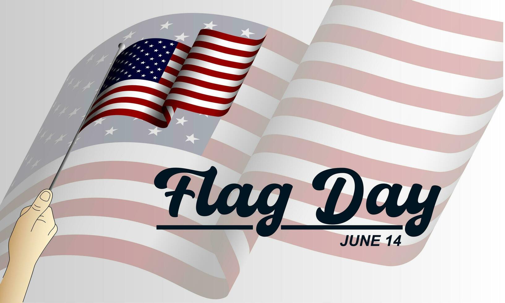 Flagge Tag im vereinigt Zustände Juni 14 Hintergrund Vektor Illustration