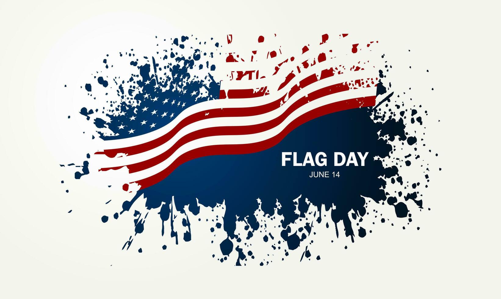 Flagge Tag im vereinigt Zustände Juni 14 Hintergrund Vektor Illustration
