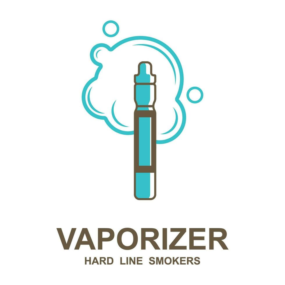 vape affär logotyp design begrepp vektor. vaping logotyp design mall vektor