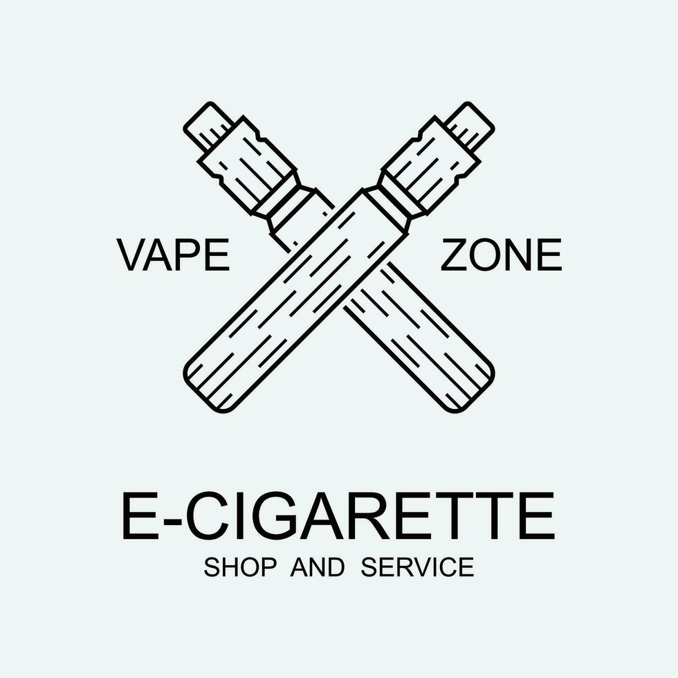 Dampfen Geschäft Logo Design Konzept Vektor. vaping Logo Design Vorlage vektor