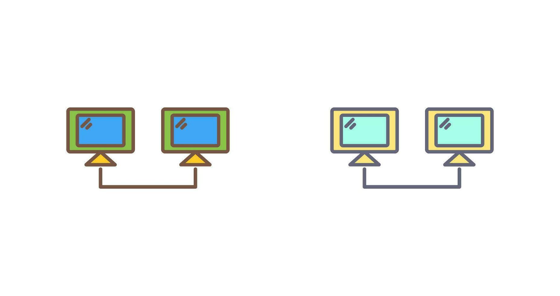 Vektorsymbol für verbundene Systeme vektor