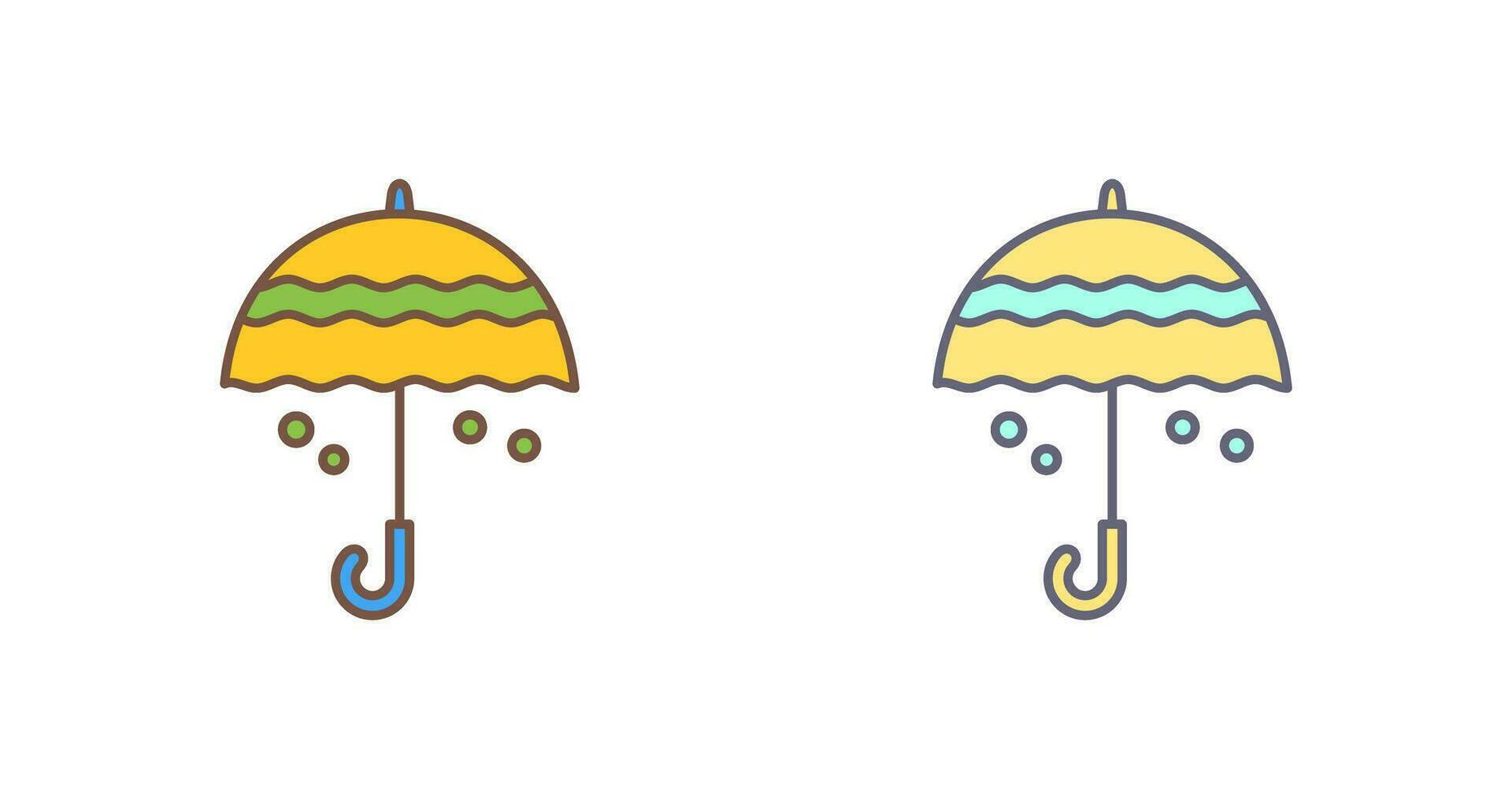 paraply vektor ikon