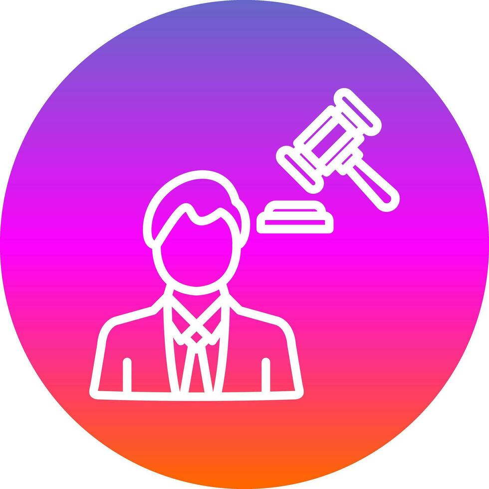 Rechtsanwalt-Vektor-Icon-Design vektor