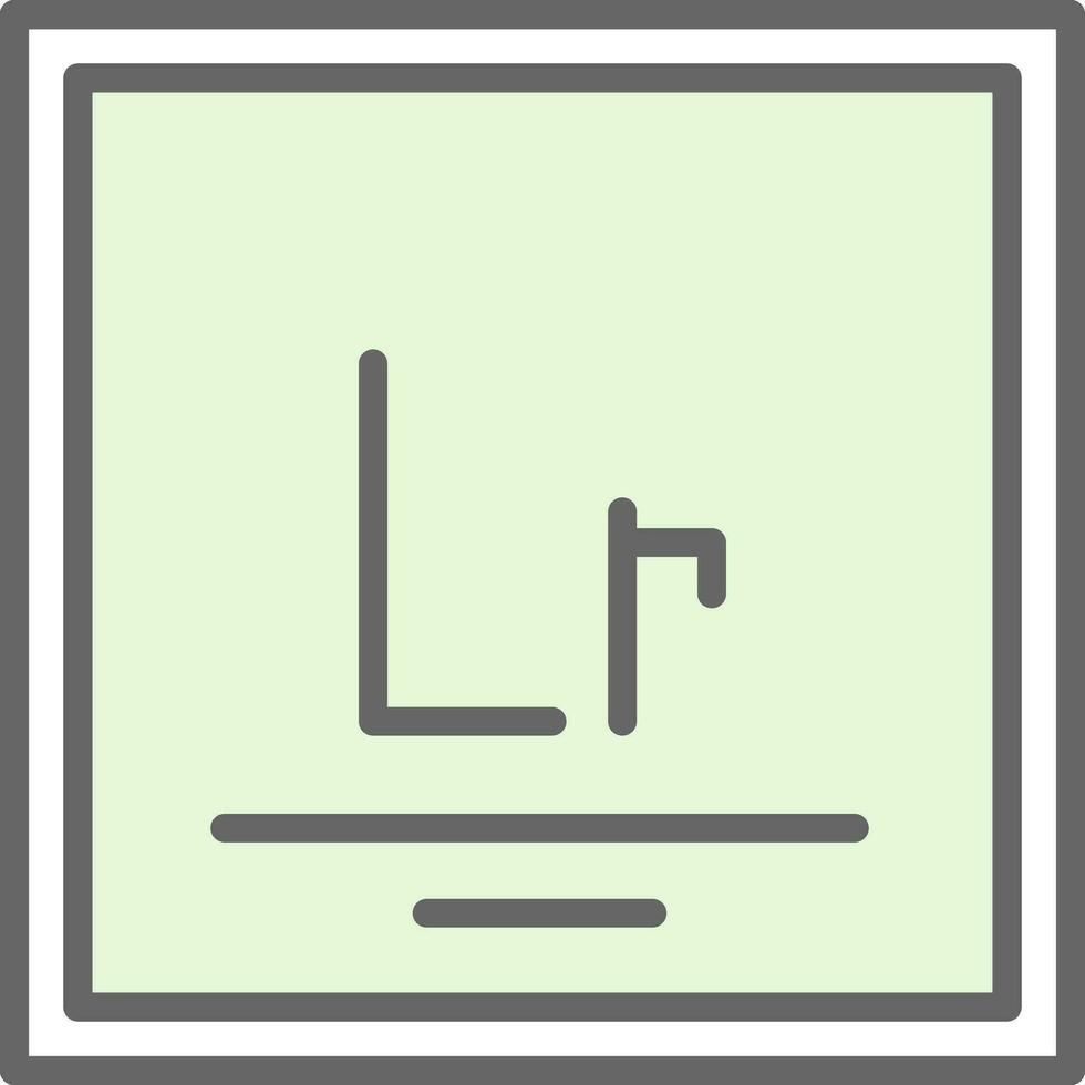 Lawrencium Vektor Symbol Design