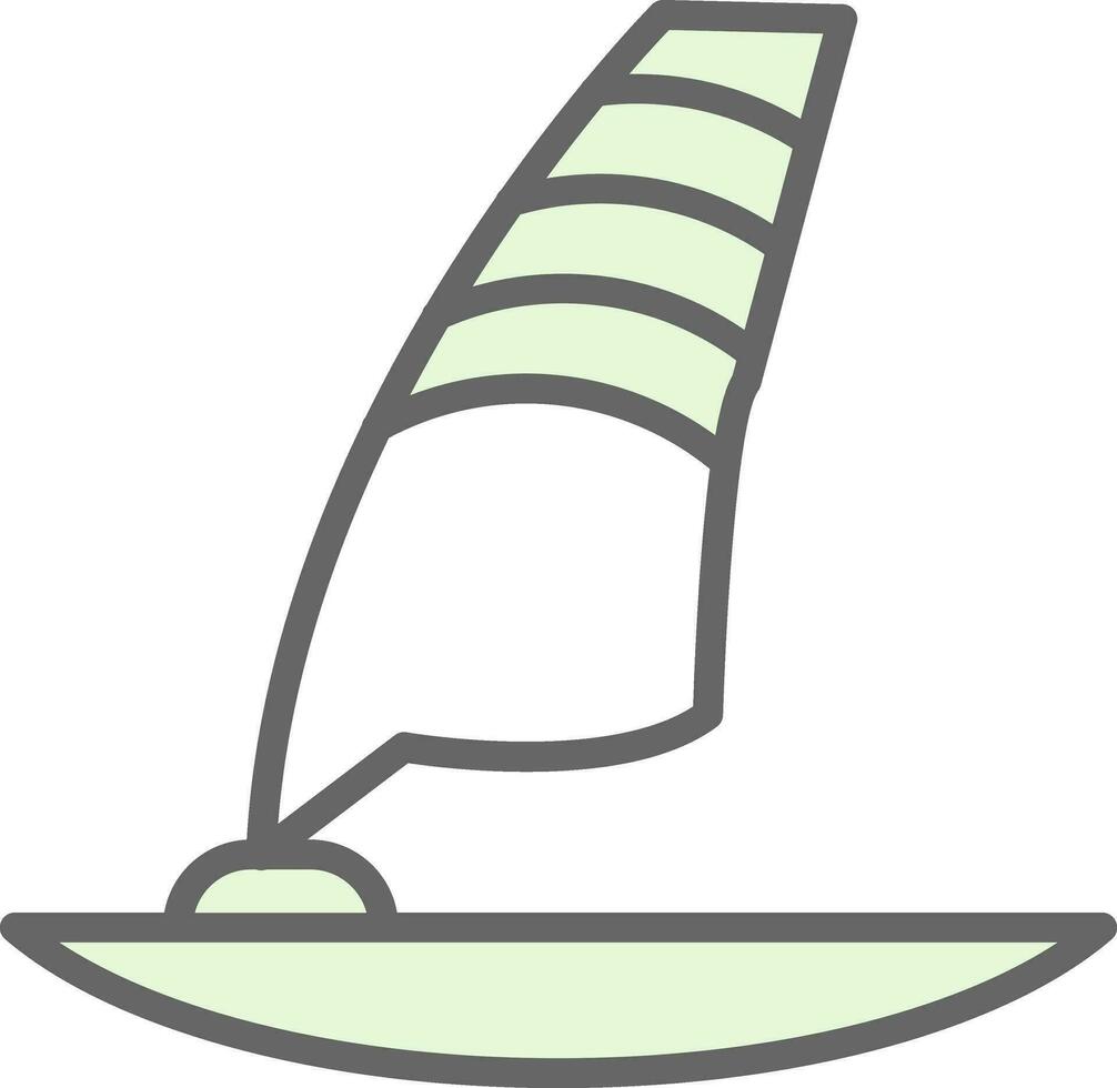 Windsurf-Vektor-Icon-Design vektor