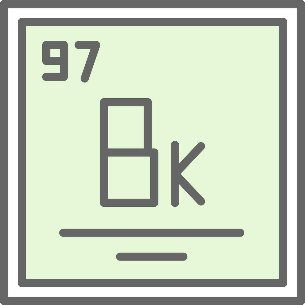 berkelium vektor ikon design