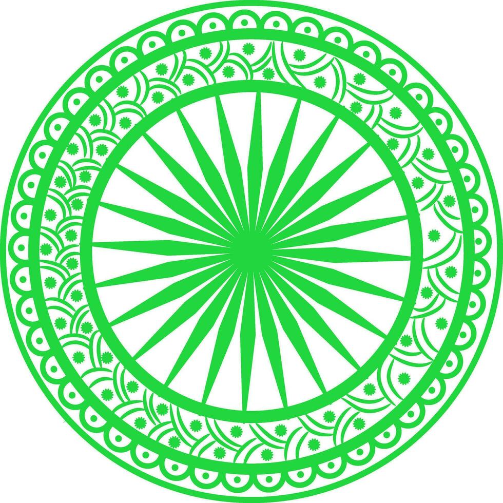 Grün asok Chakra Glyh Symbol. vektor