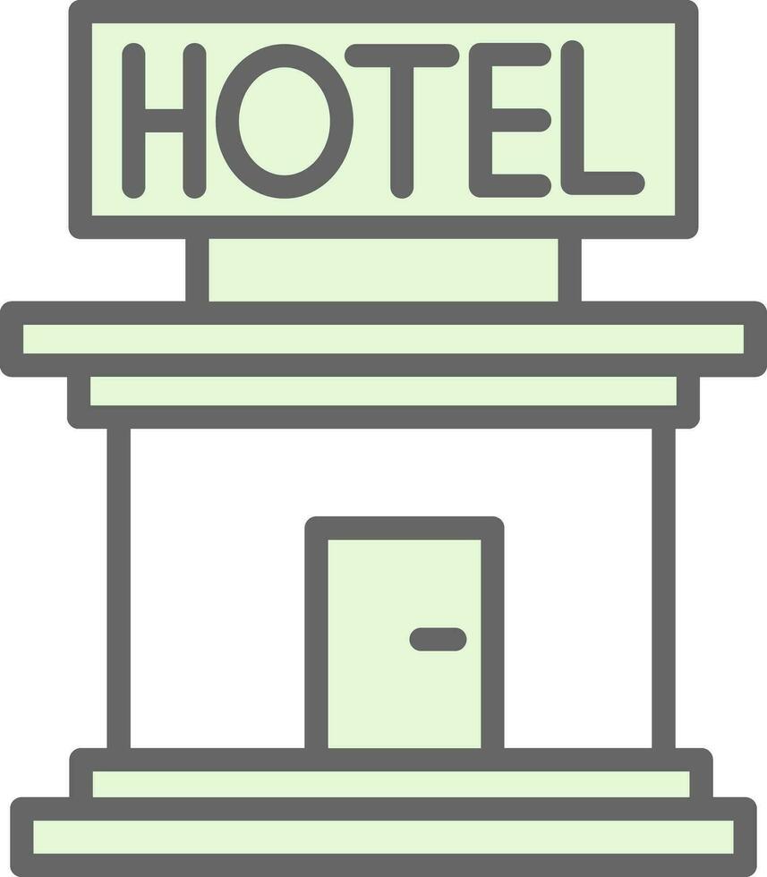 Hotel-Vektor-Icon-Design vektor