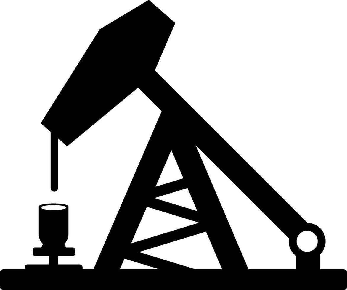 schaukeln Maschine Kran Symbol. vektor