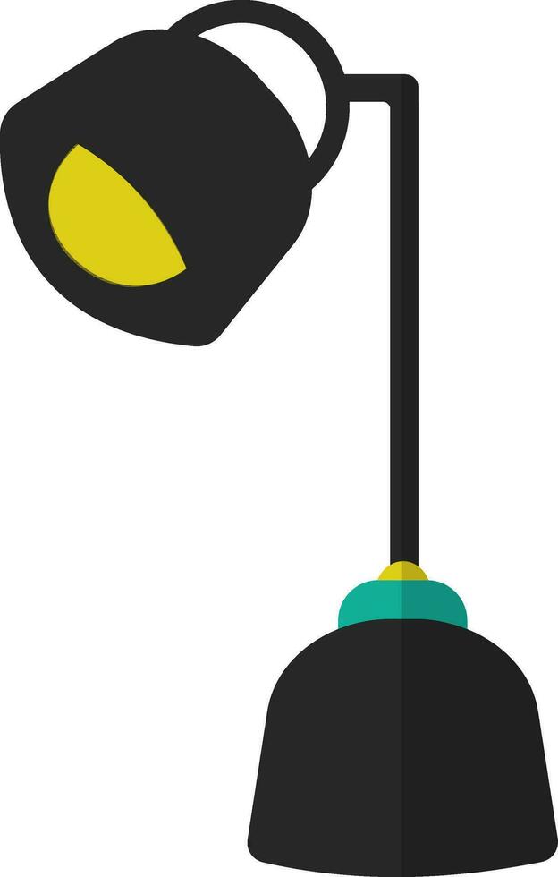 grau und Grün Tabelle Lampe. vektor