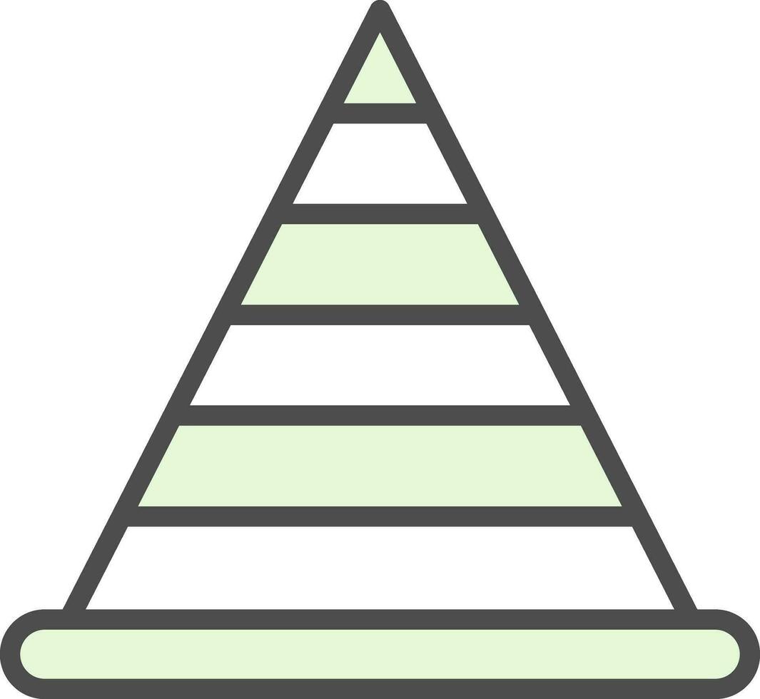 Pyramidenvektor-Icon-Design vektor