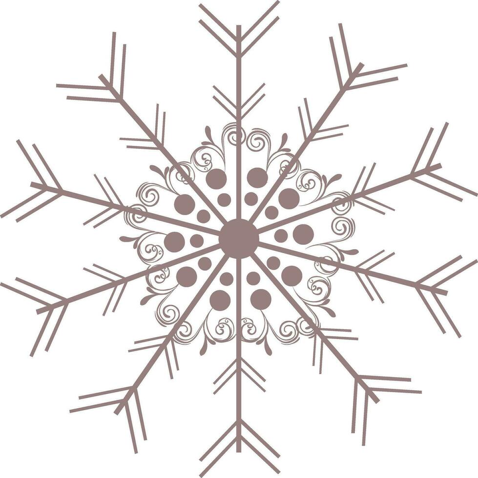 platt stil snöflinga. tecken eller symbol. vektor