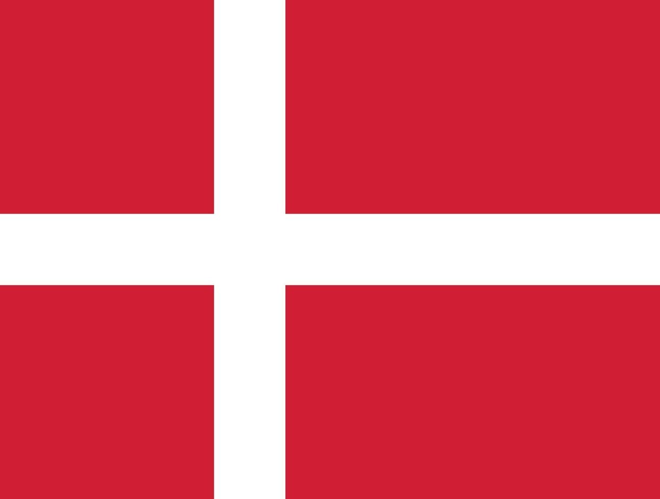 danmark officiellt flagga vektor