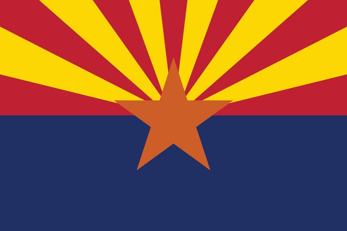 Arizona offiziell Flagge vektor