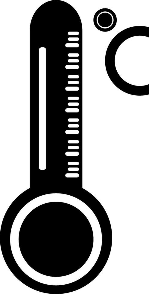 Vektor Thermometer Zeichen oder Symbol.