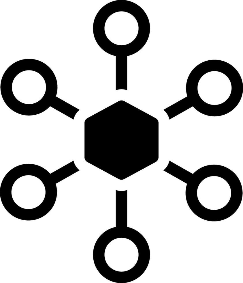 fast ikon för nätverk vektor