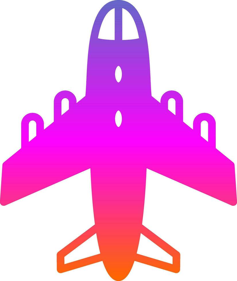 Flugzeug-Vektor-Icon-Design vektor