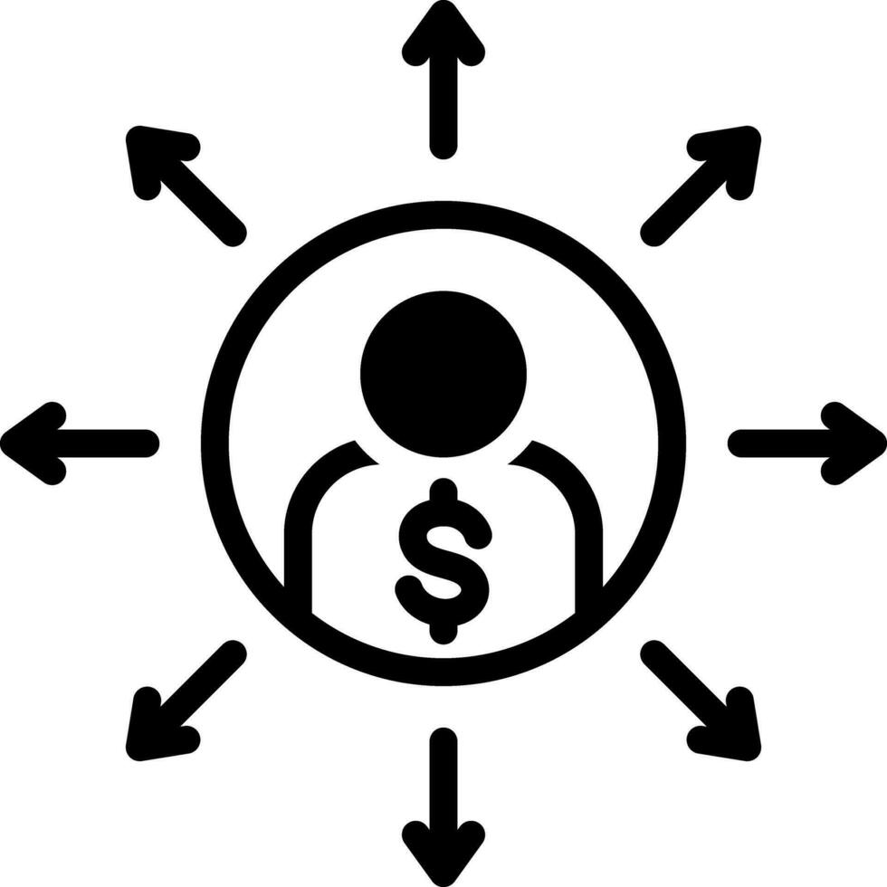 solide Symbol zum Verbindlichkeiten vektor