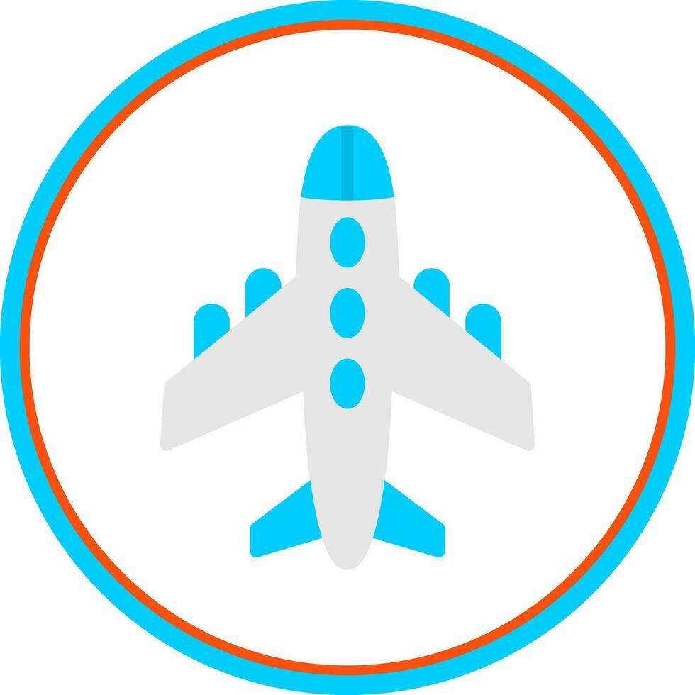 Flugzeug-Vektor-Icon-Design vektor