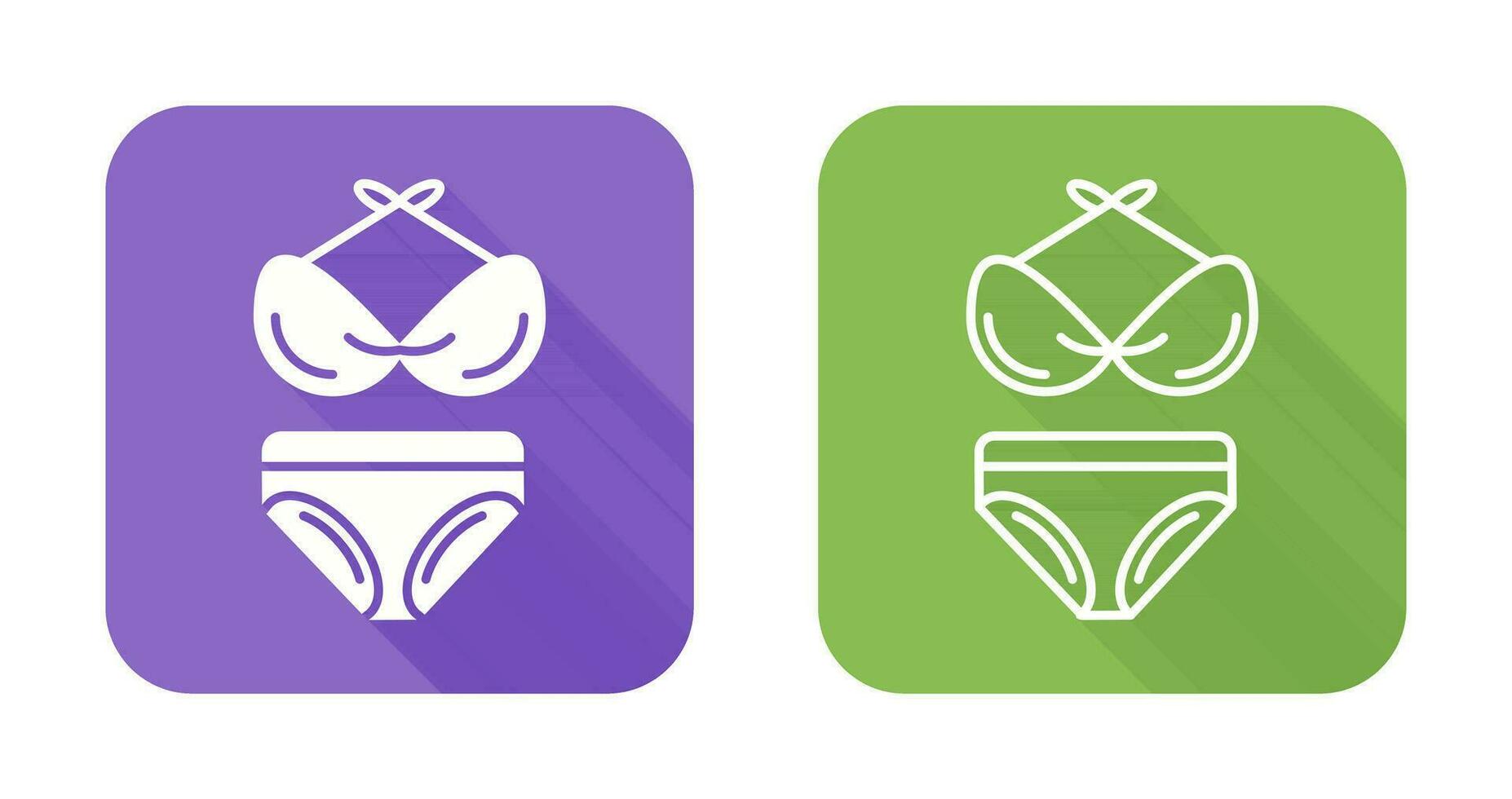 Bikini-Vektor-Symbol vektor