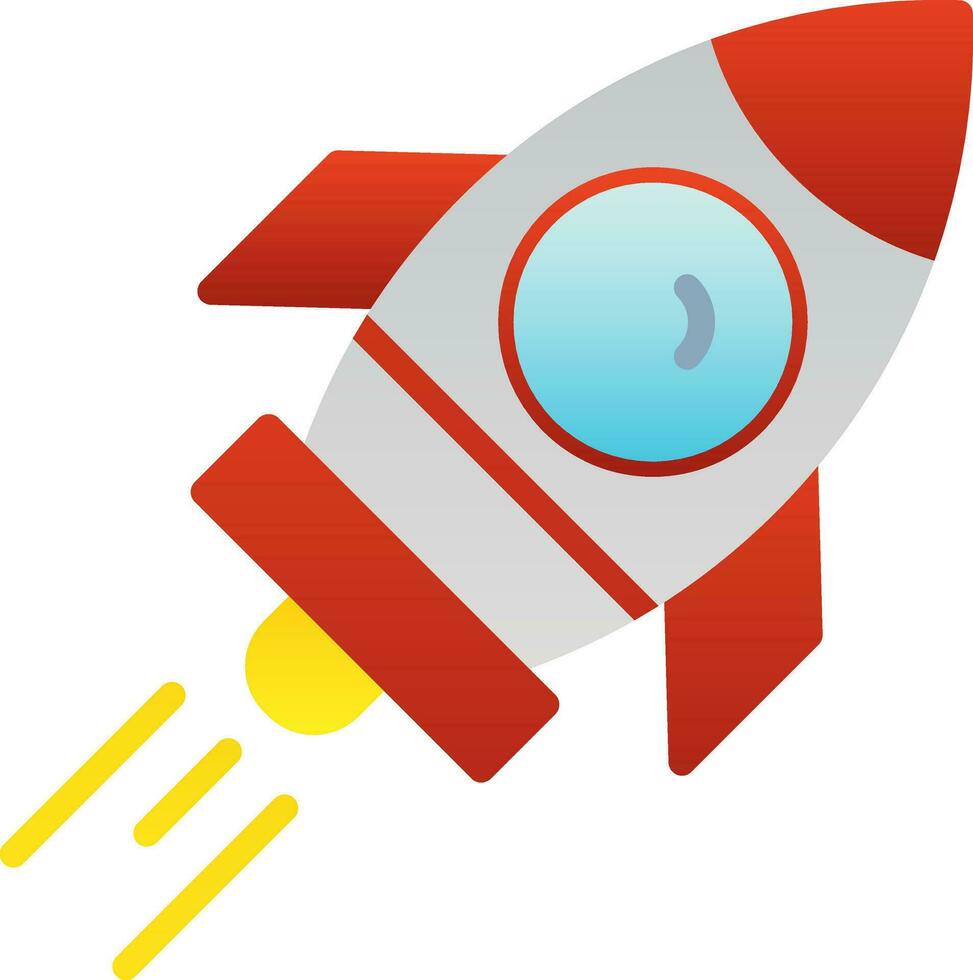 raket fartyg vektor ikon design