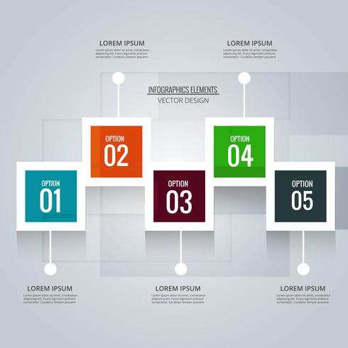 Abstrakt kreativ infografisk bakgrund vektor