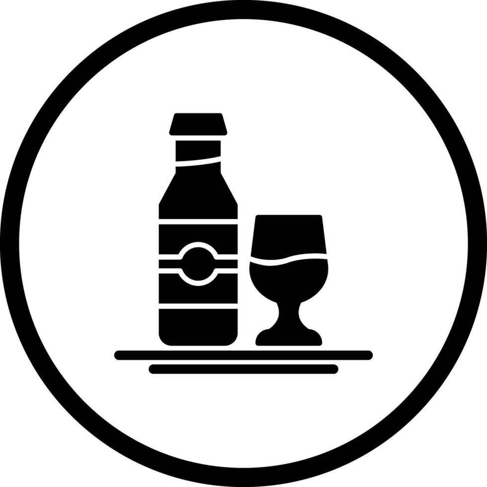 Vektorsymbol für alkoholfreie Getränke vektor