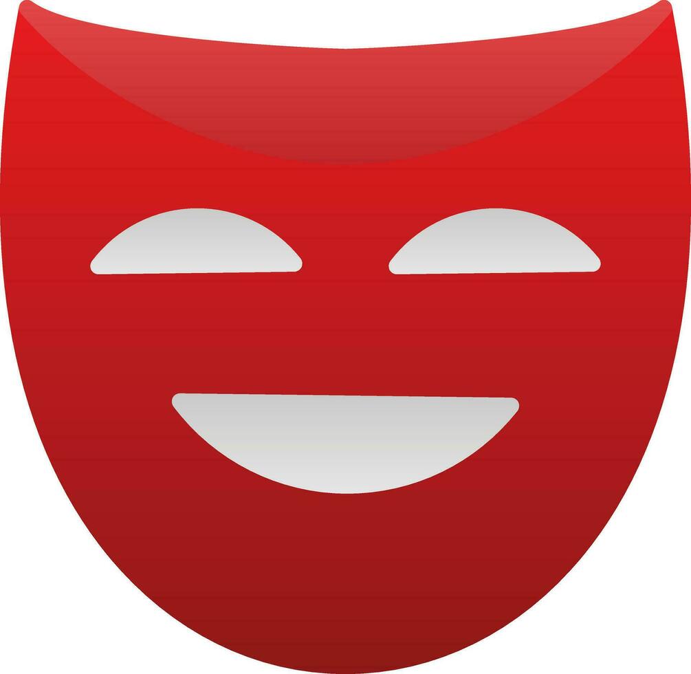 Theatermasken-Vektor-Icon-Design vektor