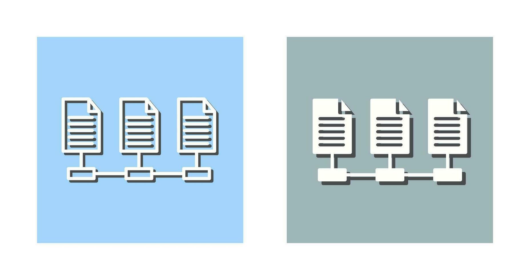 Vektorsymbol für Netzwerkdateien vektor