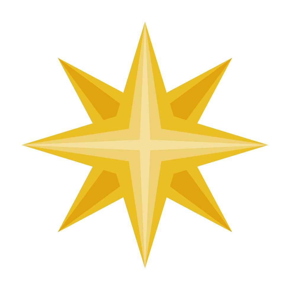 goldene Sterndekoration vektor