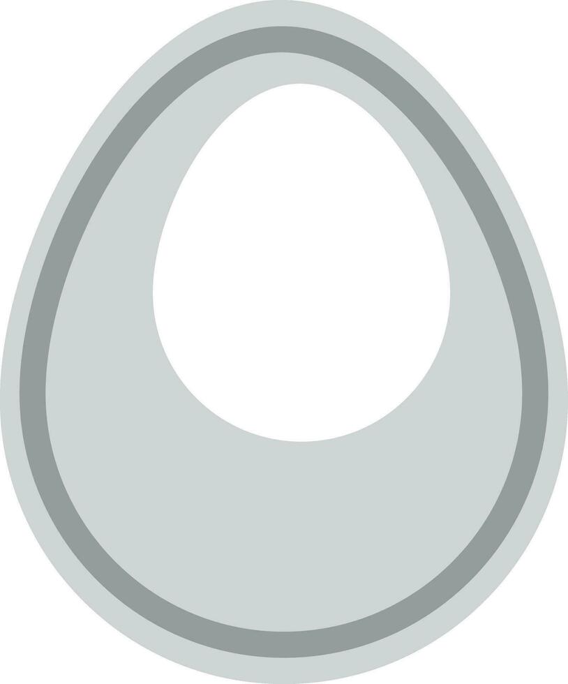 eben Stil Illustration von ein Ei. vektor