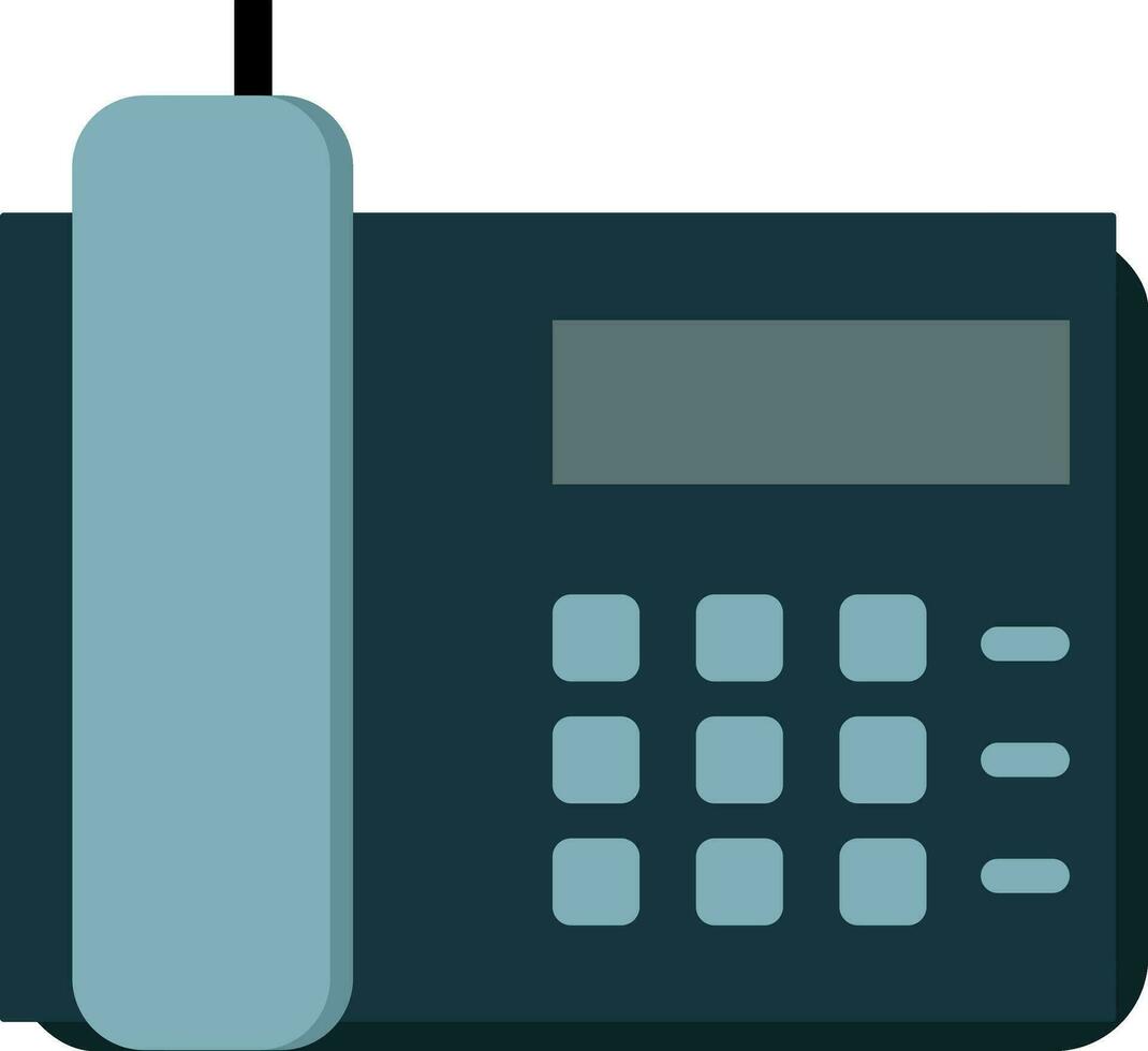 illustration av blå telefon ikon. vektor