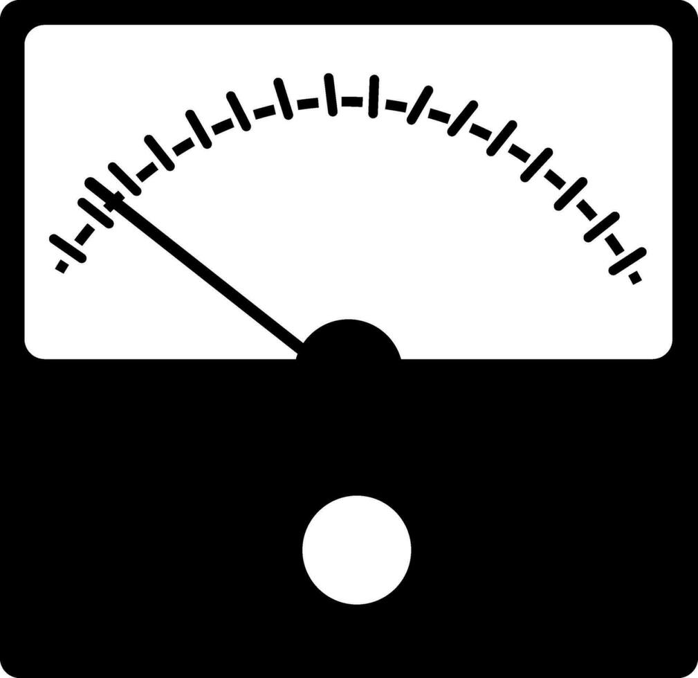 Tachometer im schwarz und Weiß Farbe. vektor