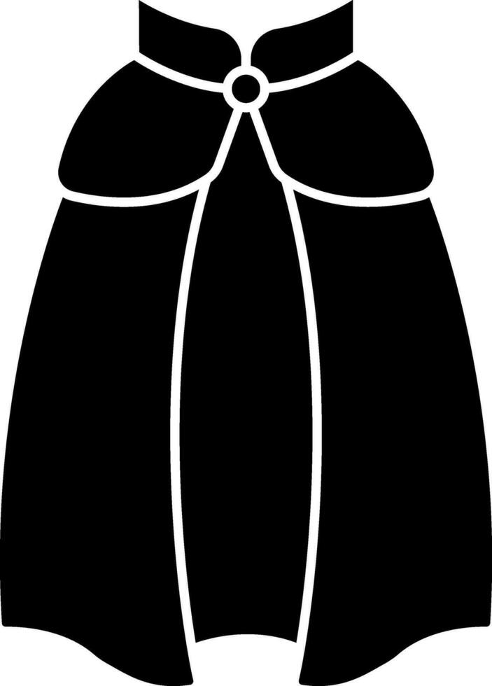 Illustration von schick Kap oder Mantel Symbol im eben Stil. vektor