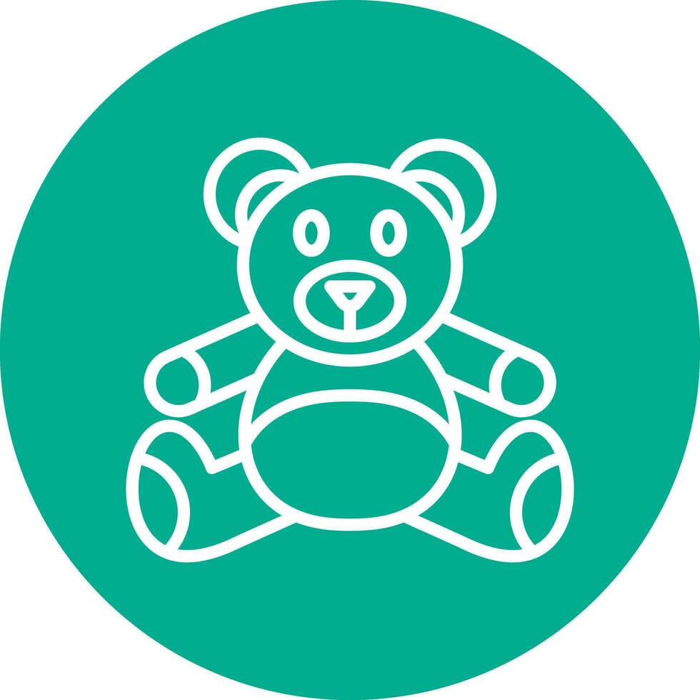 Teddybär-Vektor-Icon-Design vektor