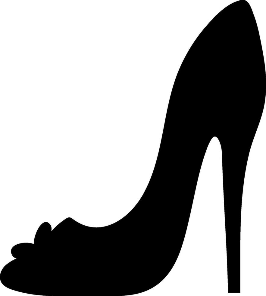 hög heeled sko eller sandal design. vektor