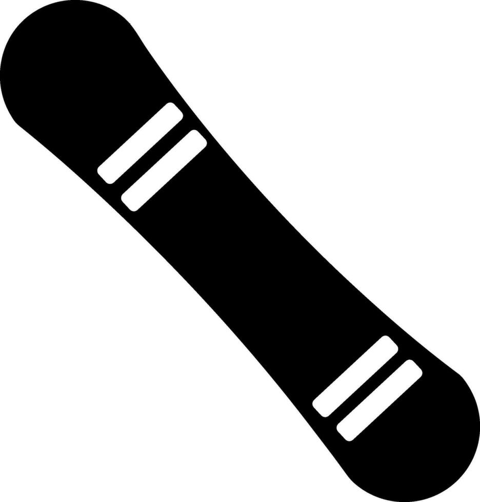 platt illustration av en snowboard. vektor