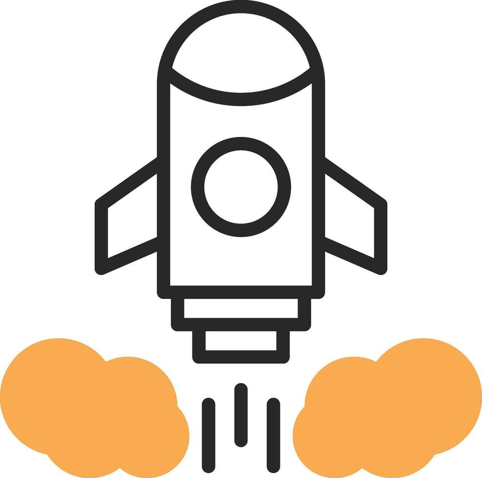 Rakete starten Vektor Symbol Design